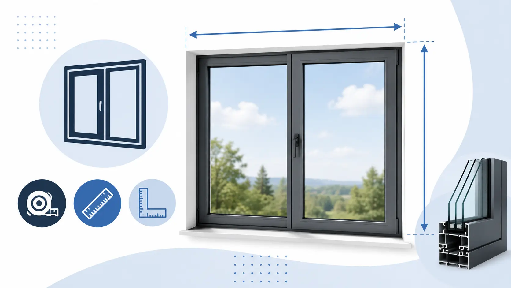 Dimensions standard d'une fenêtre aluminium