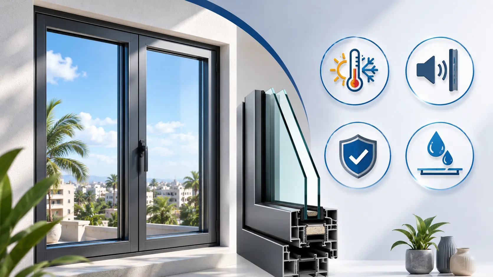 Fenêtre aluminium double vitrage : performances et prix au Maroc