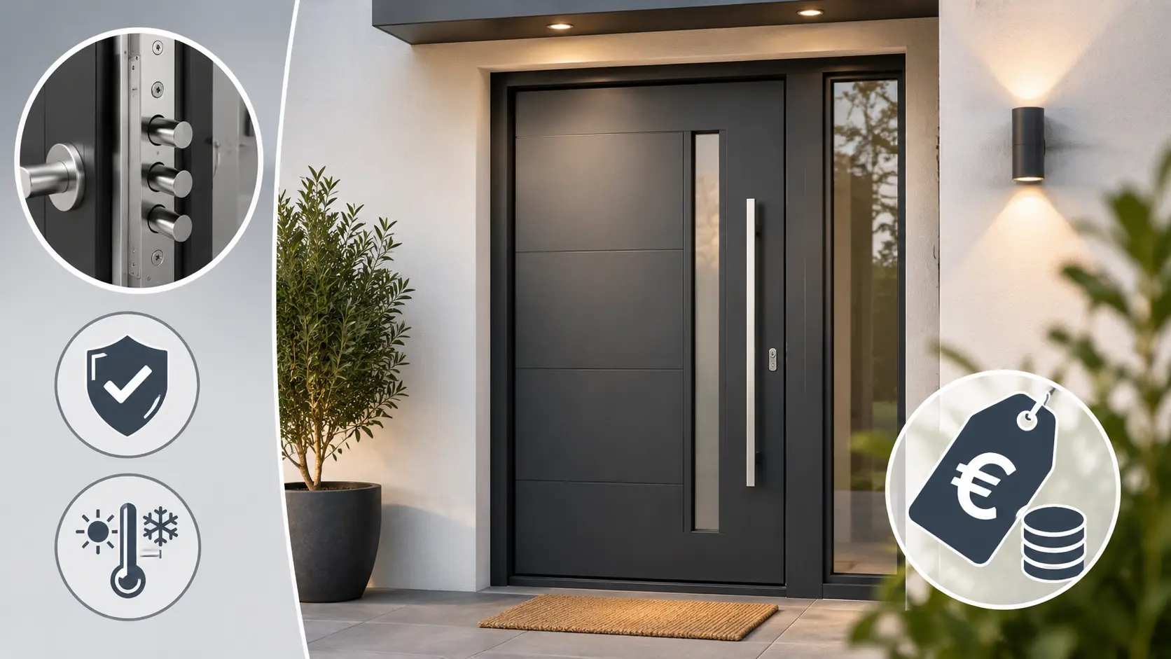 Porte d'entrée en aluminium : sécurité, modèles et prix au Maroc