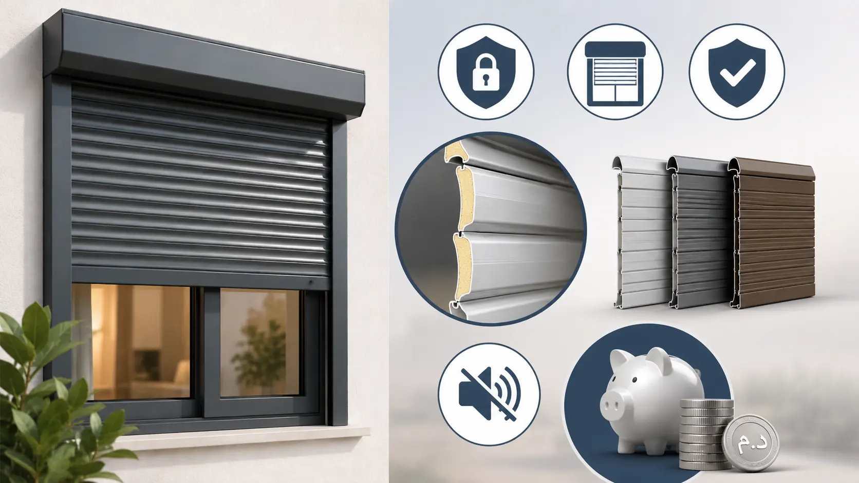 Rideau aluminium pour fenêtre : types, sécurité et prix au Maroc